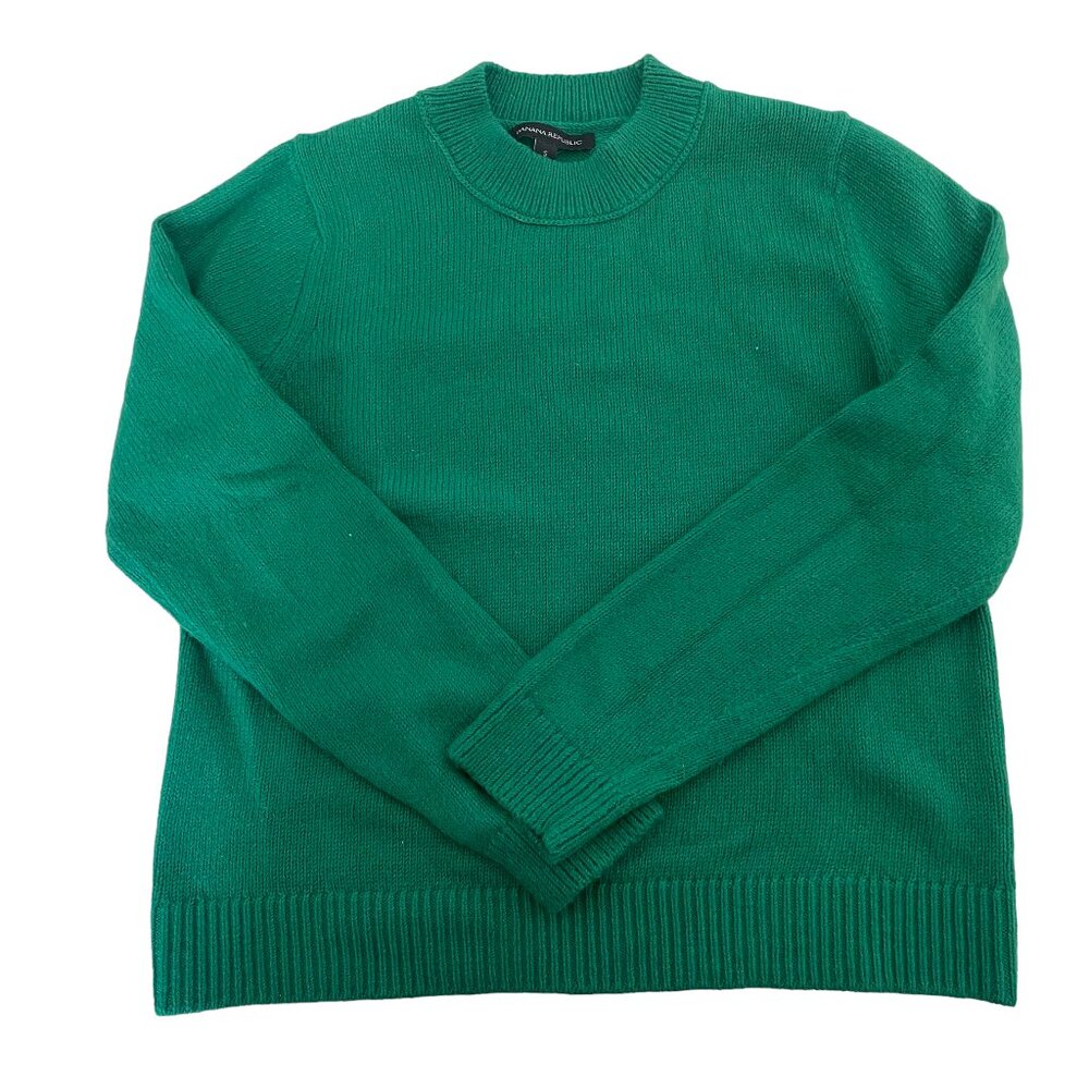 Banana Republic Green sweater size Small Irish cotton blend
